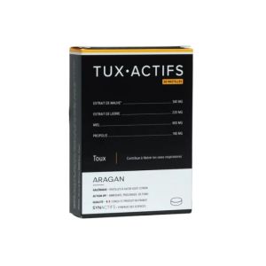Aragan Tux Actifs 20 pastilles | Toux et voies respiratoires