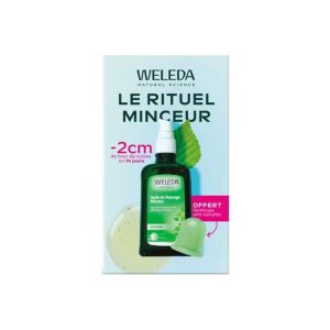 Coffret Rituel Minceur Weleda avec ventouse anti-cellulite offerte | Huile 100 ml