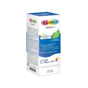 Pediakid Omega 3 goût citron cola | Mémoire, concentration enfant | 125 ml