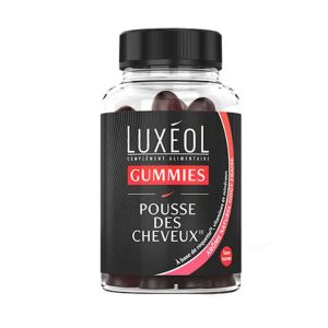 Luxéol Gummies Pousse des Cheveux 60 gummies | Favorisent la pousse et soutiennent la fibre capillaire