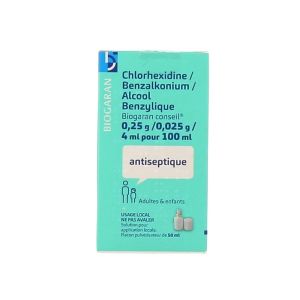 Chlorhexidine Benzalkonium Alcool Benzylique Antiseptique 50 ml