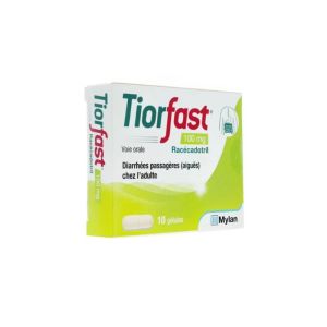Tiorfast 100 mg : Diarrhée aiguë de l'adulte |10 gélules