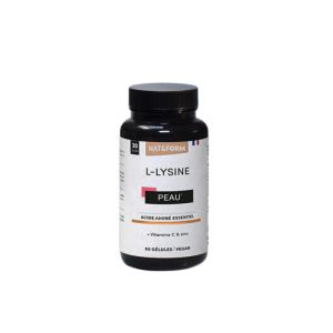 L-Lysine 1000 mg 60 gélules | NAT&FORM | Peau