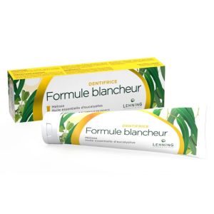 Lehning Dentifrice Formule Blancheur | Éclat des dents et taches superficielles | 80 g
