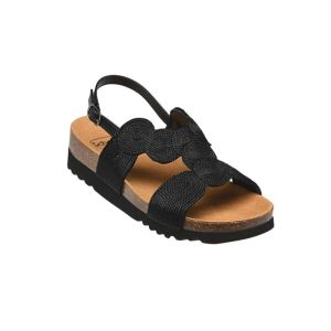 Scholl MALLORCA Sandal Comfort Noir | Sandale femme Bioprint®