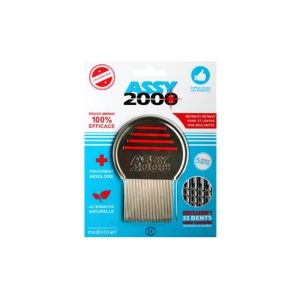Assy 2000 | Peigne anti-poux et lentes en acier trempé