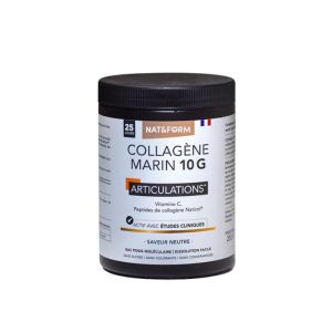 Nat&Form Collagène Marin 10 G + vitamine C | Articulations et Peau