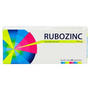 Rubozinc 15mg Gelule 60