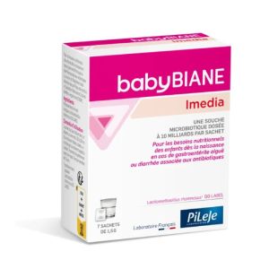 Babybiane Imedia | Gastroentérite aiguë et diarrhée associée aux antibiotiques chez l’enfant | 7 sachets