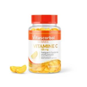 Vitascorbol - Vitamine C - Fatigue et système immunitaire - Citron 🍋 60 gommes