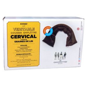 Coussin cervical Les Chochottes | Graines de lin chaud/froid | Torticolis, Entorses & maux de tête