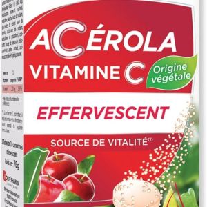 Acérola Vitamine C Effervescente 20 comprimés | Énergie & Défenses naturelles Forté Pharma