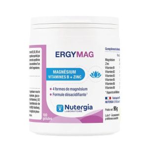 ERGYMAG® Nutergia | Magnésium longue durée | 180 gélules