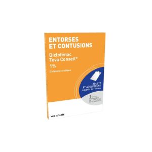 Diclofenac 1% Emplâtres Entorse et contusion