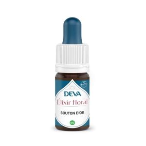 Élixir floral DEVA Bouton d’or Bio | Estime de soi et confiance | 30 ml
