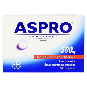 Aspro 500 Secable/bte 20cprs