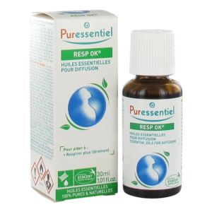 Puressentiel Diffuse Resp’OK® | Huiles essentielles pour mieux respirer | 30 ml