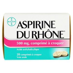 Aspirine 500mg Rhone Cpr Croq