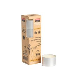 Bougies Anti-Moustiques Manouka au Géraniol Vanille-Monoï – Lot de 5