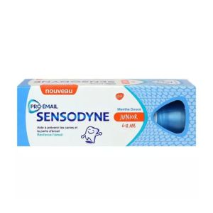 Sensodyne Pro-Émail Junior 6–12 ans | Dentifrice fluoré pour renforcer l’émail | 50 ml