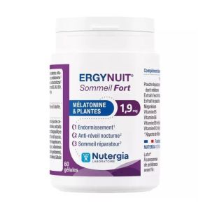 ERGYNUIT® Sommeil Fort Nutergia | Mélatonine 1,9 mg | cure 60 gélules