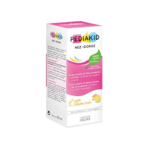 Pediakid Sirop Nez Gorge | Miel citron | gorge irritée et nez bouché | 125ml