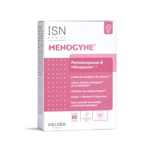 Menogyne Périménopause et Ménopause | bouffées de chaleur ménopause | 60 gélules végétales