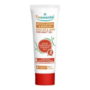 Puressentiel Gel Pure Heat® Articulations & Muscles | Effet chauffant jusqu’à 2 h | 80 ml