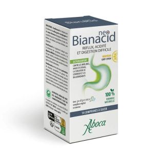 Aboca NeoBianacid Citron 🍋 Brûlures d’estomac et reflux | 14 comprimés