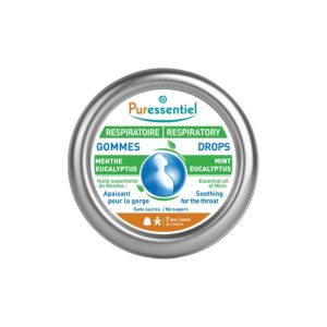 Puressentiel Respiratoire | Gommes Menthe-Eucalyptus | 45 g