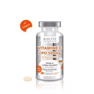 Vitamine C Lipo 500 mg - Défense Immunitaire - 30 comprimés à croquer