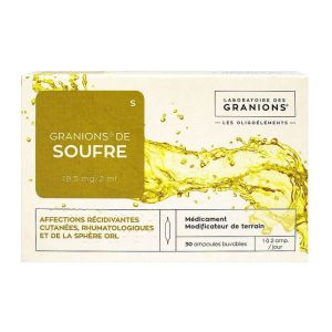 Granions Soufre Amp Buv 2ml 30