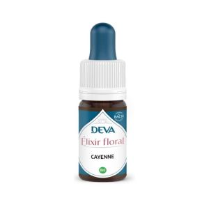Élixir floral DEVA Cayenne Bio | Volonté et motivation | 30 ml