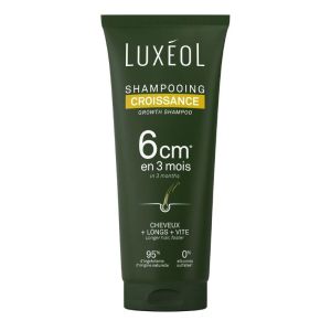 Luxéol Shampooing Croissance | Favorise des cheveux plus longs et plus forts | 200 ml
