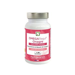 OMEGARegul® Onagre | Huile d’onagre pour le cycle féminin et la beauté de la peau | 100 capsules