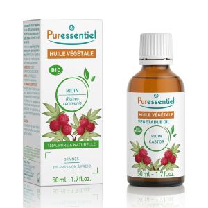 Puressentiel Huile Végétale BIO Ricin | Cheveux, cils, sourcils et ongles | 50 ml