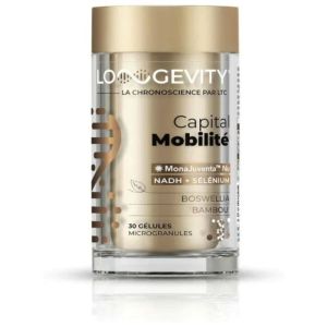 Longevity Capital Mobilité | Gélules articulations | Cure 1 mois