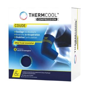 ThermCool Compression Coude | Manchon Chaud/Froid Réutilisable | Douleur coude et récupération articulaire