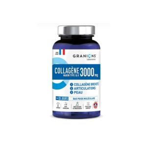 Collagène Marin • Type I & II • 3000 mg • 80 comprimés