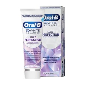 Oral-B 3D White Advanced Luxe Perfection | Dentifrice blancheur avancée | 75 ml
