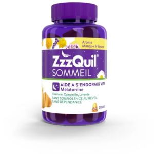 Zzzquil - Sommeil - Mangue Banane 🥭🍌 60 gummies