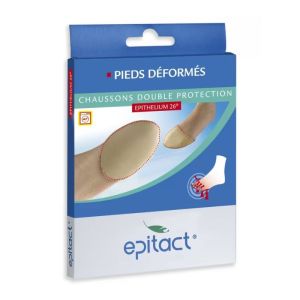 EPITACT | Chaussons Double Protection | Pied déformés | Taille S