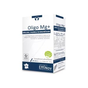 OLIGO Mg+ | Magnésium, Spiruline et Chlorelle | Fatigue & stress | 14 sticks