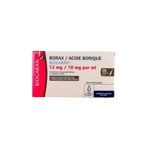 Borax Acide Borique 5ml Biogaran