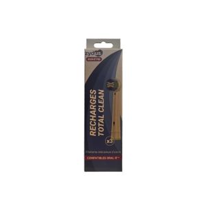 Recharges Zydus Total Clean – brossettes pour brosse à dents électrique