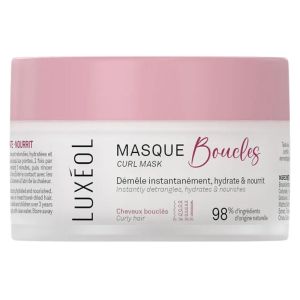 Luxéol Masque Boucles Démêlant 200 ml | Hydrate, nourrit et définit les boucles