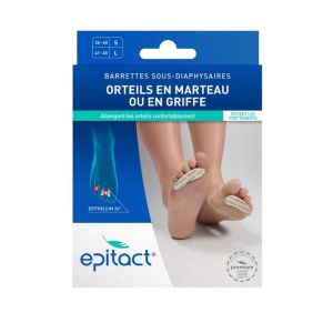 EPITACT Barrettes Sous-Diaphysaires Taille L | Orteil en griffe ou en marteau