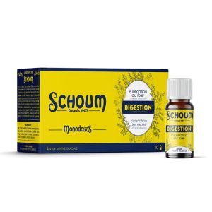Schoum Digestion Monodoses 10 x 15 ml | Digestion et détox en format nomade