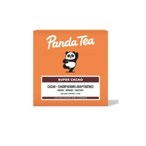 Panda Tea Super Cacao + Champignons adaptogènes 14 Sticks
