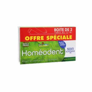 Homéodent Soin Blancheur - Arôme chlorophylle x2